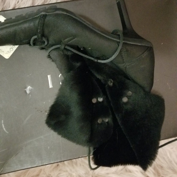 Gucci black suede ankle boots lined with rabbit fur (VERY RARE!) - Picture 6 of 8